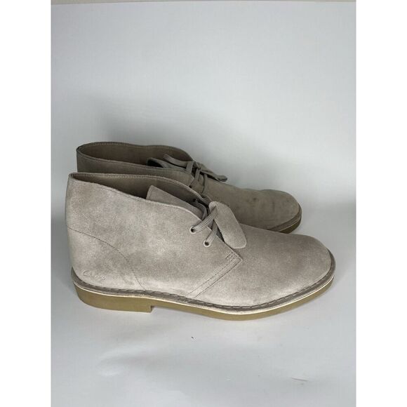 Clarks Desert Chukka Boots Men Size 44 Opiniones s 10.5 M Gray Suede - Picture 1 of 13
